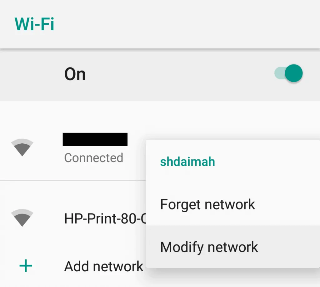Defining a Proxy on Your Wi-Fi
